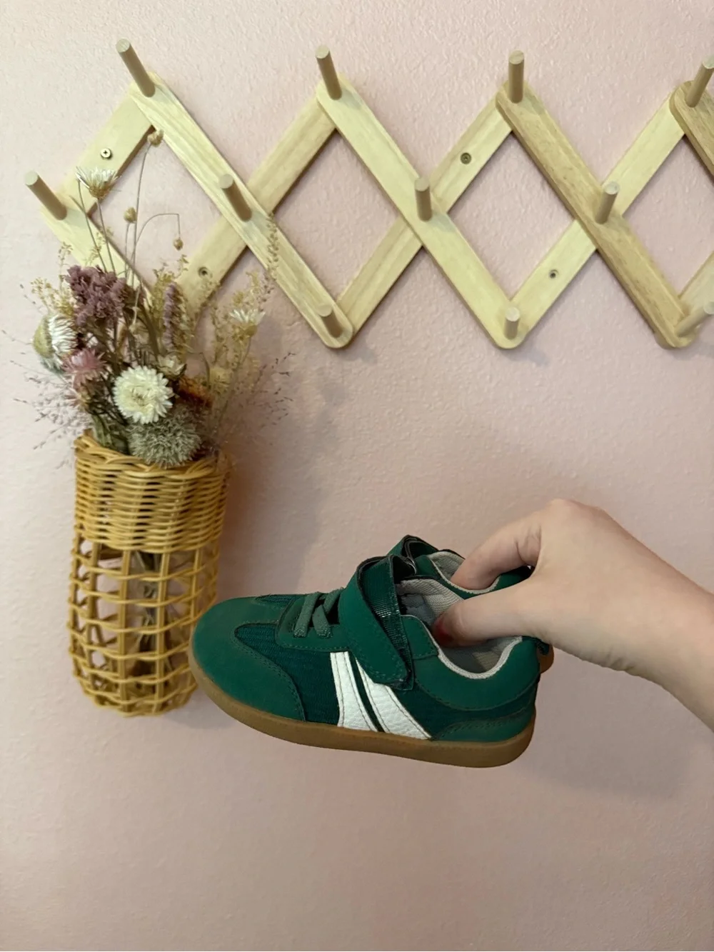Gap Kids Green Velcro & Lace Casual Sneakers